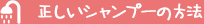 正しいシャンプーの方法